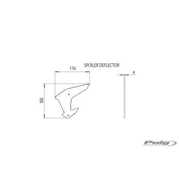 PUIG kit ailerons carénage Downforce KAWASAKI Z H2 / SE / 2020 2024 ref 20832