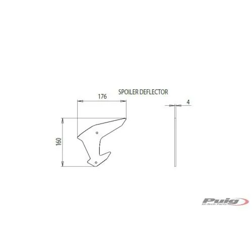 PUIG kit ailerons carénage Downforce KAWASAKI Z H2 / SE / 2020 2024 ref 20832