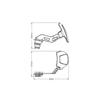 PUIG Garde Boue AR Monobras BMW F750 GS / F850 GS / ADVENTURE / 2018 2024 ref 3691