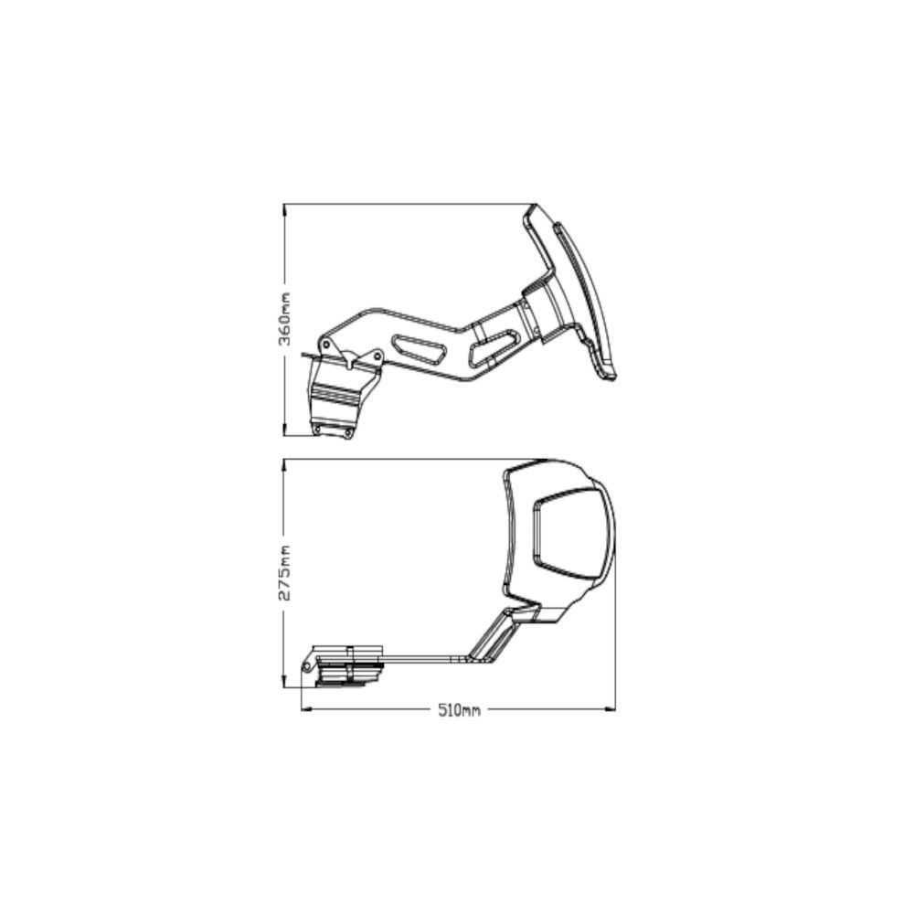 PUIG single-sided mudguard BMW F750 GS / F850 GS / ADVENTURE / 2018 2024 ref 3691