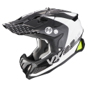 SCORPION casque jet VX-22 AIR ARES moto scooter blanc noir jaune