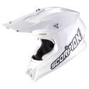 SCORPION casque cross VX-16 EVO AIR SOLID moto scooter blanc