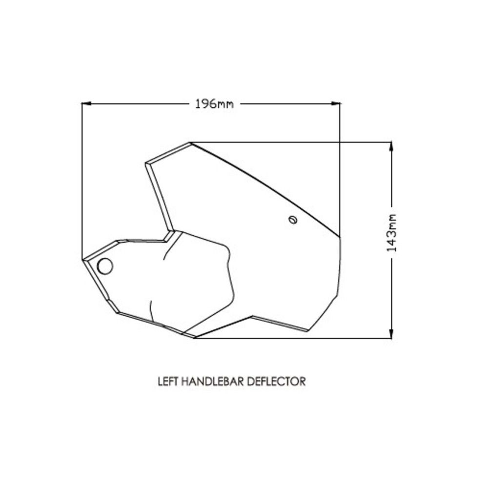 PUIG  pair handlebar deflector  BMW F750 GS / F850 GS /  F900 XR / F900 R / 2018 2024 ref 1319