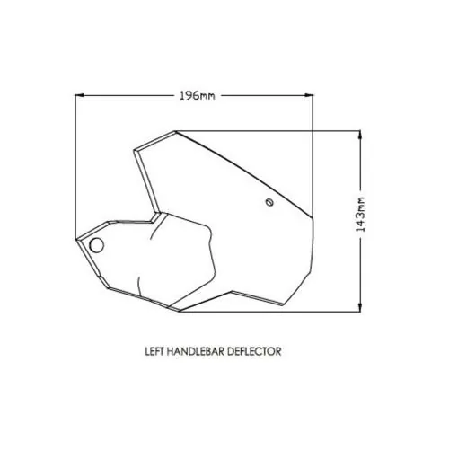 PUIG paire de déflecteurs de guidon BMW F750 GS / F850 GS /  F900 XR / F900 R / 2018 2024 ref 1319