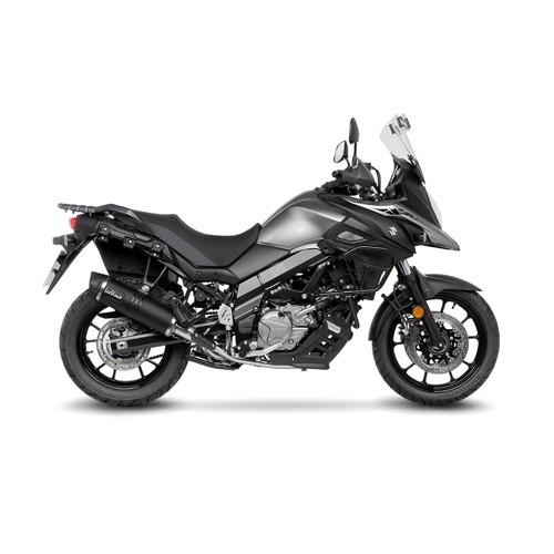 leovince-suzuki-v-strom-650-xt-2021-2022-lv-one-evo-inox-black-silencer-exhaust-not-approved-14377eb