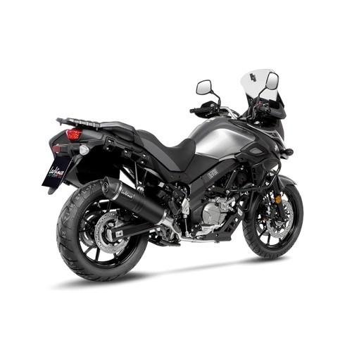 leovince-suzuki-v-strom-650-xt-2021-2022-lv-one-evo-inox-black-silencer-exhaust-not-approved-14377eb