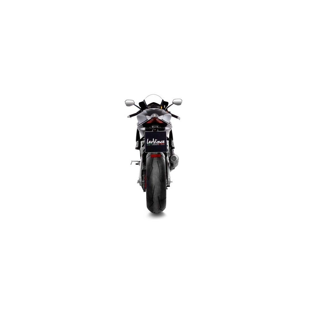 LEOVINCE APRILIA RSV4 1000 RR  / TUONO V4 / FACTORY / 2019 2020 LV-10 INOX BLACK pot échappement NON HOM 15234B