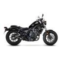 LEOVINCE HONDA CMX 500 REBEL / 2017 2021 LV-10 BLACK INOX silencer exhaust Not Approved 15224B