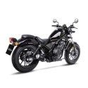 LEOVINCE HONDA CMX 500 REBEL / CMX 300 / 2017 2021 LV-10 INOX BLACK pot échappement NON HOM 15224B