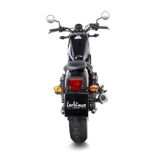 LEOVINCE HONDA CMX 500 REBEL / CMX 300 / 2017 2021 LV-10 INOX BLACK pot échappement NON HOM 15224B