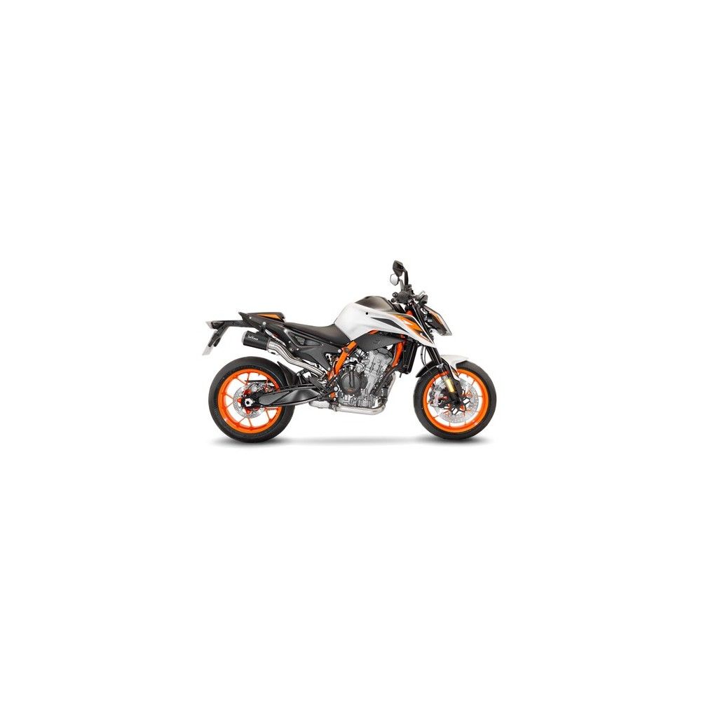 LEOVINCE KTM 790 DUKE / 890 DUKE R / 2018 2022 LV-10 BLACK INOX pot échappement NON HOM 15228B