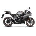 LEOVINCE YAMAHA YZF-R25 / YZF-R3 / MT-03 / MT-25 / 2014 2021 LV-10 BLACK INOX silencer exhaust Not Approved 15212B