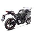 LEOVINCE YAMAHA YZF-R25 / YZF-R3 / MT-03 / MT-25 / 2014 2021 LV-10 BLACK INOX silencer exhaust Not Approved 15212B