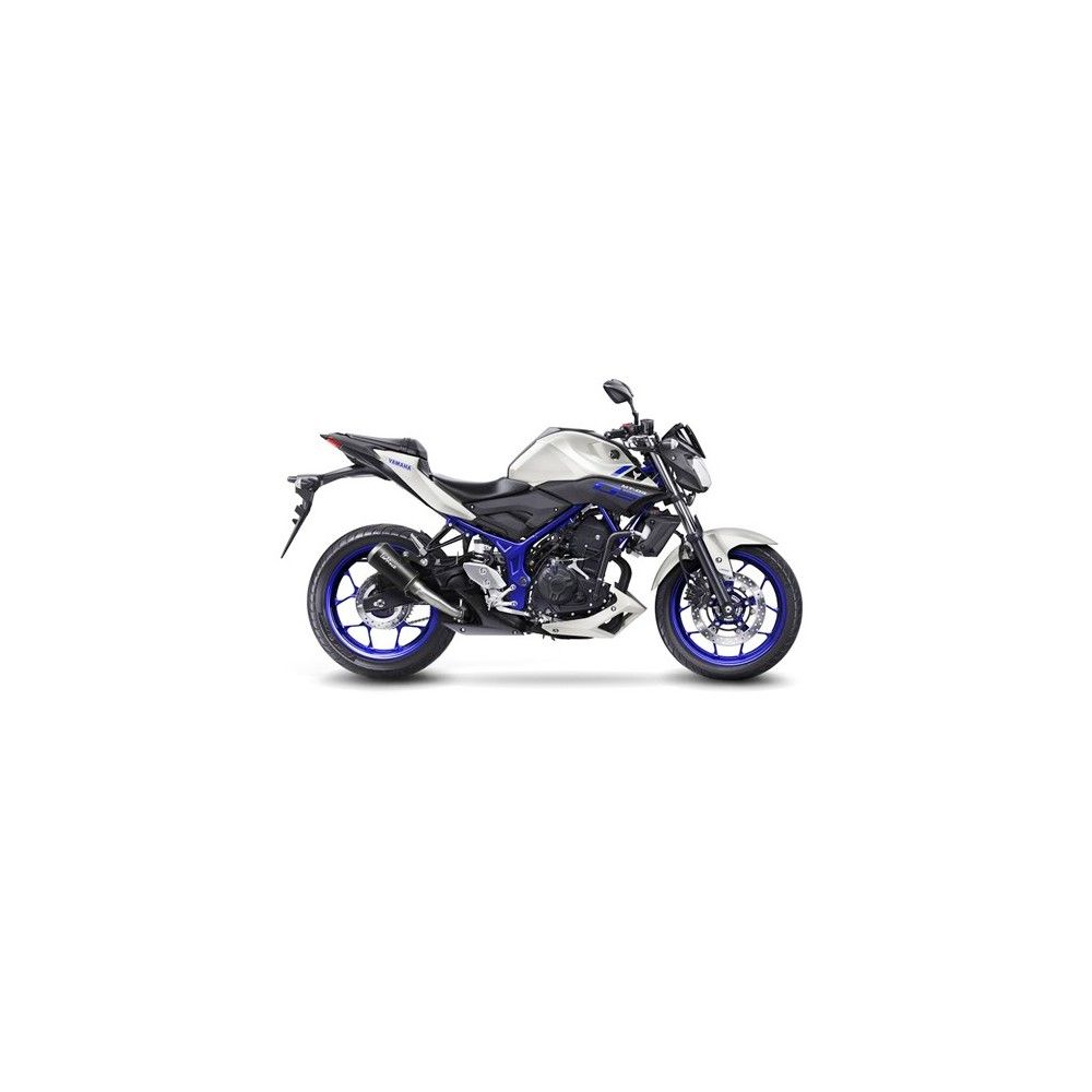 LEOVINCE YAMAHA YZF-R25 / YZF-R3 / MT-03 / MT-25 / 2014 2021 LV-10 INOX BLACK pot échappement NON HOM 15212B