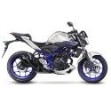 LEOVINCE YAMAHA YZF-R25 / YZF-R3 / MT-03 / MT-25 / 2014 2021 LV-10 INOX FULL BLACK pot échappement NON HOM 15212FB