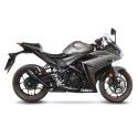 LEOVINCE YAMAHA YZF-R25 / YZF-R3 / MT-03 / MT-25 / 2014 2021 LV-10 FULL BLACK INOX silencer exhaust Not Approved 15212FB