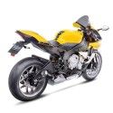 LEOVINCE YAMAHA YZF-R1/ M / 2015 2022 LV-10 BLACK INOX silencer exhaust Not Approved 15201B