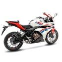 LEOVINCE HONDA CB 500 X / F / CBR 500 R / 2016 2018 NERO INOX pot d'échappement EURO 4 14050