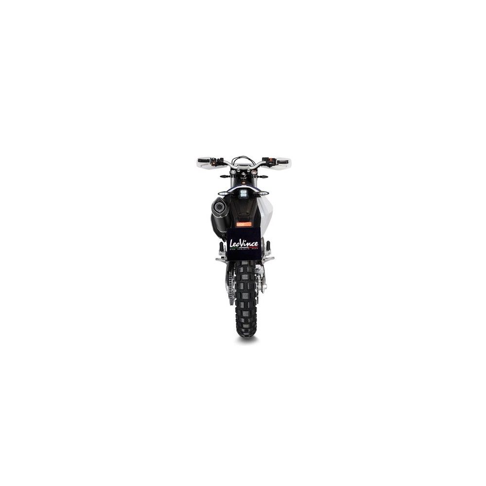 LEOVINCE HUSQVARNA 701 SUPERMOTO / ENDURO/ LR / 2021 2022 NERO INOX exhaust EURO 5 14074K