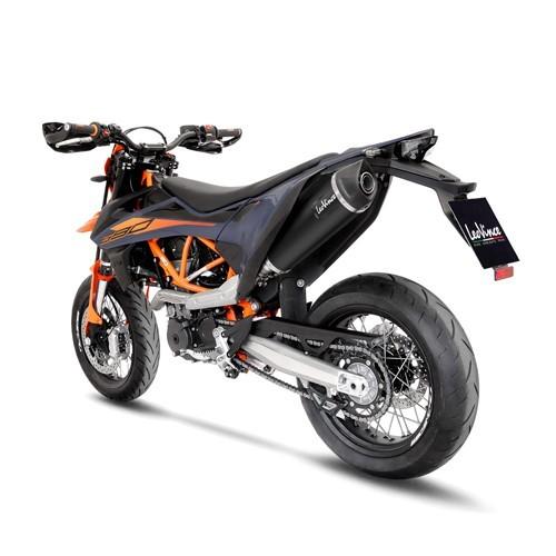 LEOVINCE KTM 690 SMC R / ENDURO R / 2021 2022 NERO INOX pot d'échappement NON HOM 14072