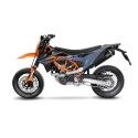 LEOVINCE KTM 690 SMC R / ENDURO R / 2021 2022 NERO INOX complete line not approved 14073