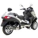 LEOVINCE PIAGGIO MP3 400 /  MP3 500 / 2007 2017 NERO INOX exhaust not approved 14005