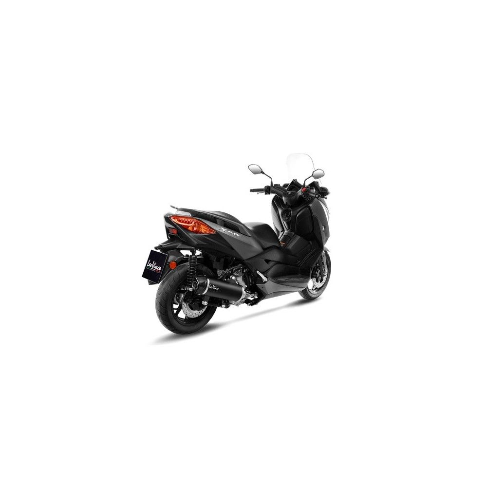 LEOVINCE YAMAHA X-MAX 300 / IRON MAX / 2017 2020 NERO INOX pot d'échappement NON HOM 14054