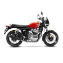 LEOVINCE ROYAL ENFIELD CONTINENTAL GT 650 / INTERCEPTOR 650 / 2019 2022 CLASSIC RACER BLACK pot vintage non hom. 15007B