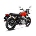 LEOVINCE ROYAL ENFIELD CONTINENTAL GT 650 / INTERCEPTOR 650 / 2019 2022 CLASSIC RACER BLACK pot vintage non hom. 15007B