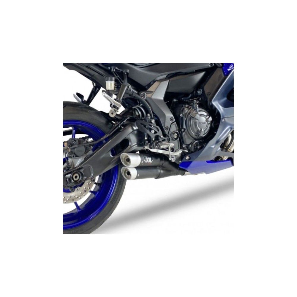 Ixil Yamaha Yzf R7 A2 2021 2022 Double Silencer Full System L3x Black Euro5 Approved Xy9366xb 2826