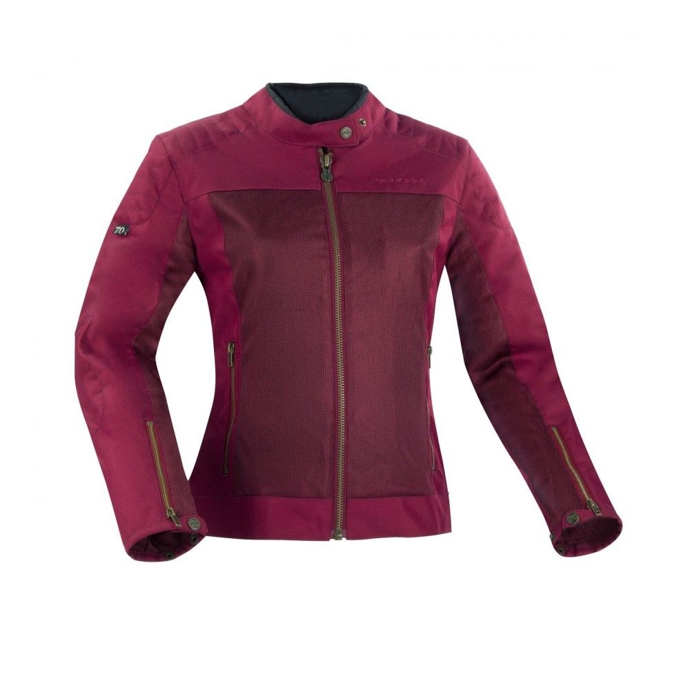 segura blouson moto scooter lady oskar textile femme toutes saisons stb891 bordeaux