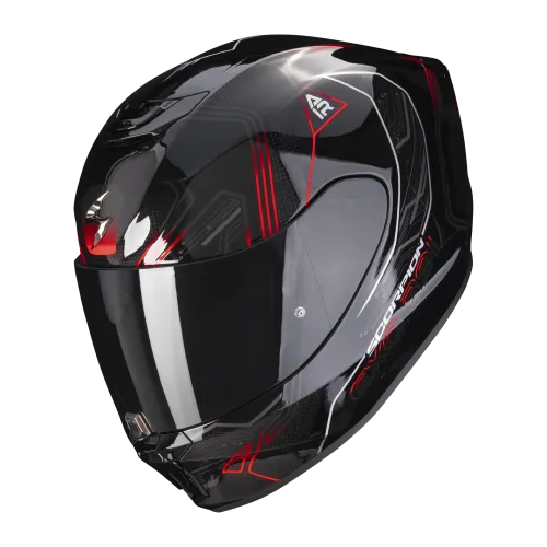 scorpion-casque-integral-exo-391-spada-moto-scooter-noir-rouge-fluo