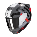 SCORPION casque intégral EXO-391 AROK moto scooter Gris Rouge Noir