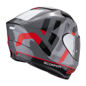 SCORPION casque intégral EXO-391 AROK moto scooter Gris Rouge Noir