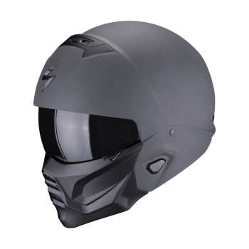 SCORPION modular helmet EXO-COMBAT II GRAPHITE moto scooter dark Gray