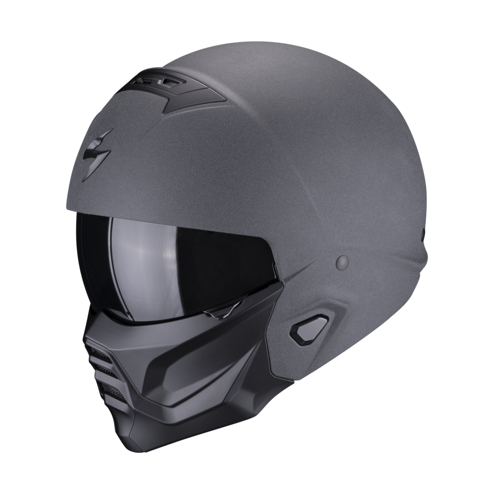 SCORPION modular helmet EXO-COMBAT II GRAPHITE moto scooter dark Gray