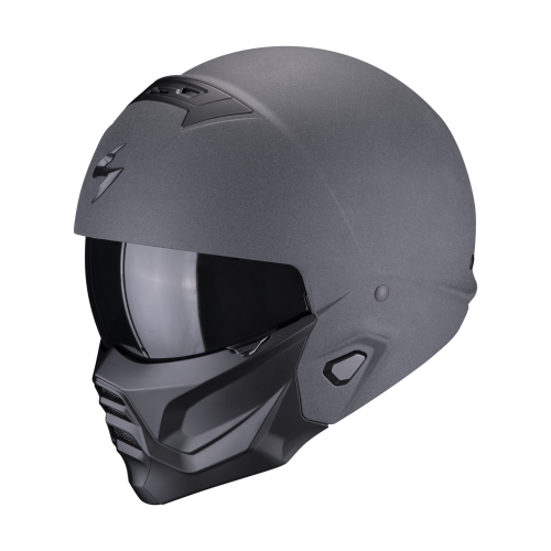 SCORPION modular helmet EXO-COMBAT II GRAPHITE moto scooter dark Gray