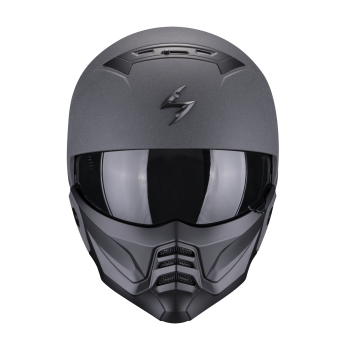 SCORPION modular helmet EXO-COMBAT II GRAPHITE moto scooter dark Gray