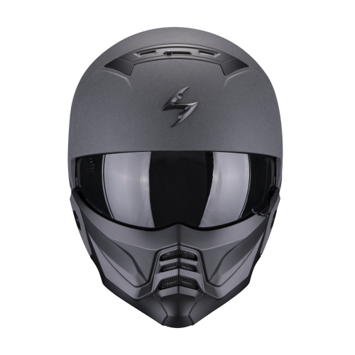 SCORPION modular helmet EXO-COMBAT II GRAPHITE moto scooter dark Gray