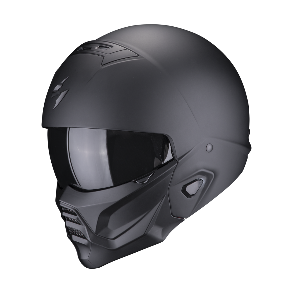 SCORPION modular helmet EXO-COMBAT II SOLID moto scooter matt Black