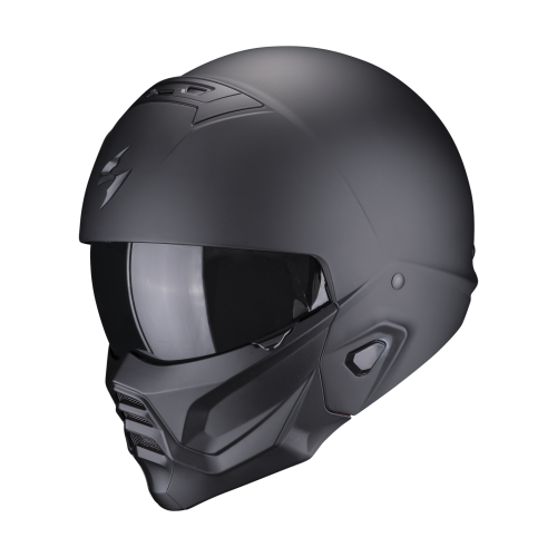 SCORPION modular helmet EXO-COMBAT II SOLID moto scooter matt Black