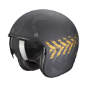 SCORPION helmet BELFAST EVO NEVADA jet moto scooter matt Black Gold