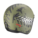 SCORPION casque jet BELFAST EVO NEVADA moto scooter Vert mat Argent