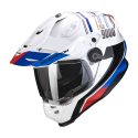 SCORPION casque cross ADF-9000 AIR DESERT moto scooter Blanc Bleu Rouge