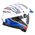 SCORPION casque cross ADF-9000 AIR DESERT moto scooter Blanc Bleu Rouge