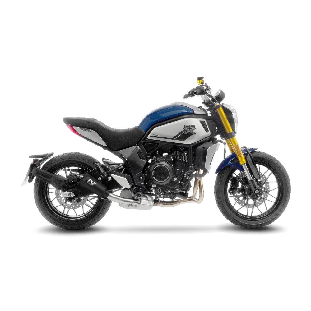 LEOVINCE CF MOTO 700 CL-X HERITAGE / SPORT / 2021 2022 LV-10 INOX FULL BLACK silencer exhaust EURO5 15256FB