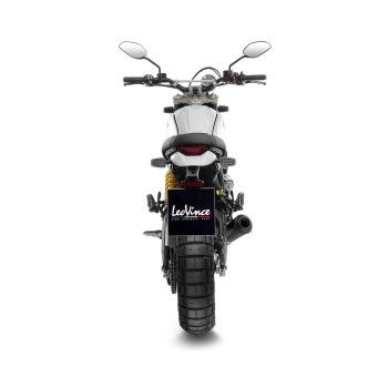 LEOVINCE DUCATI SCRAMBLER 800 DESERT SLED / 2021 2022 LV-10 INOX FULL BLACK RACING pot échappement NON HOM 15254FB