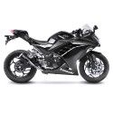 LEOVINCE KAWASAKI Z / NINJA / 250 / 300 / R / ABS / 2013 2016 LV-10 INOX BLACK pot échappement NON HOM 15205B