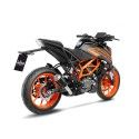 LEOVINCE KTM DUKE 125 / 390 / 2021 2022 LV-10 INOX BLACK pot échappement NON HOM 15249B