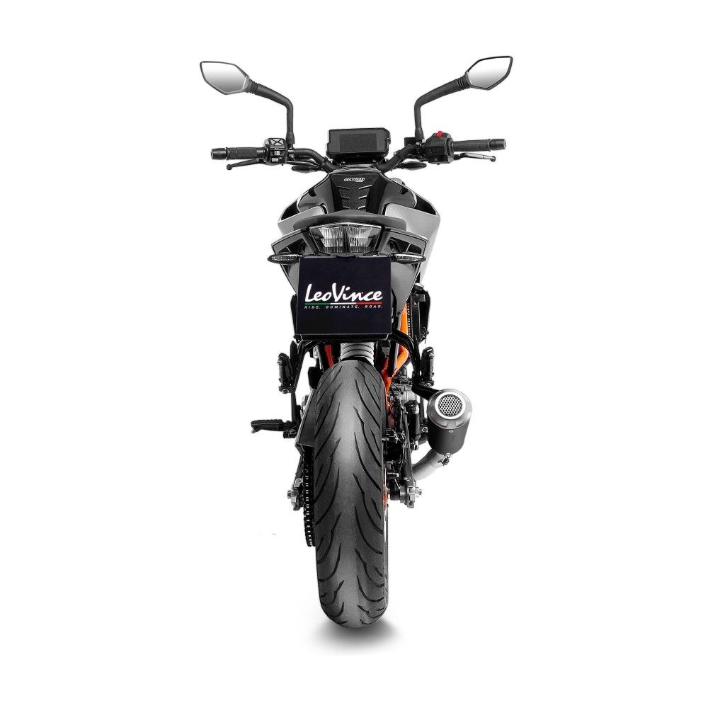 LEOVINCE KTM DUKE 125 / 390 / 2021 2022 LV-10 INOX BLACK silencer exhaust Not Approved 15249B